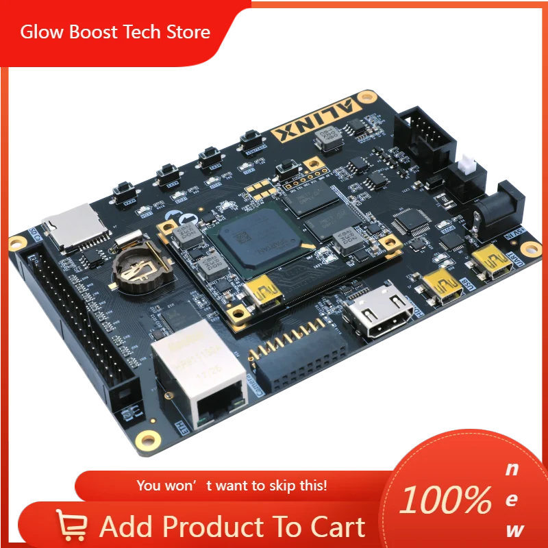 

Набор для самостоятельной сборки NYEducational: демонстрационная плата PCB Spartan7 XC7S50 (основная плата) и плата расширения с Gigabit Ethernet и JTAG