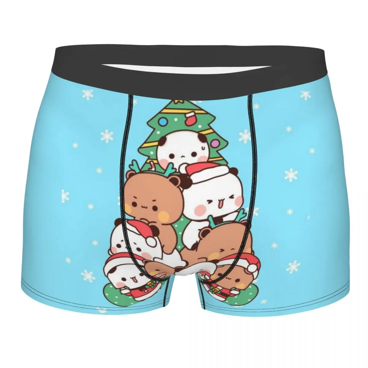 

Крутые забавные рождественские боксеры Bubu и Dudu на заказ, шорты, мужские трусы, эластичные трусы, нижнее белье