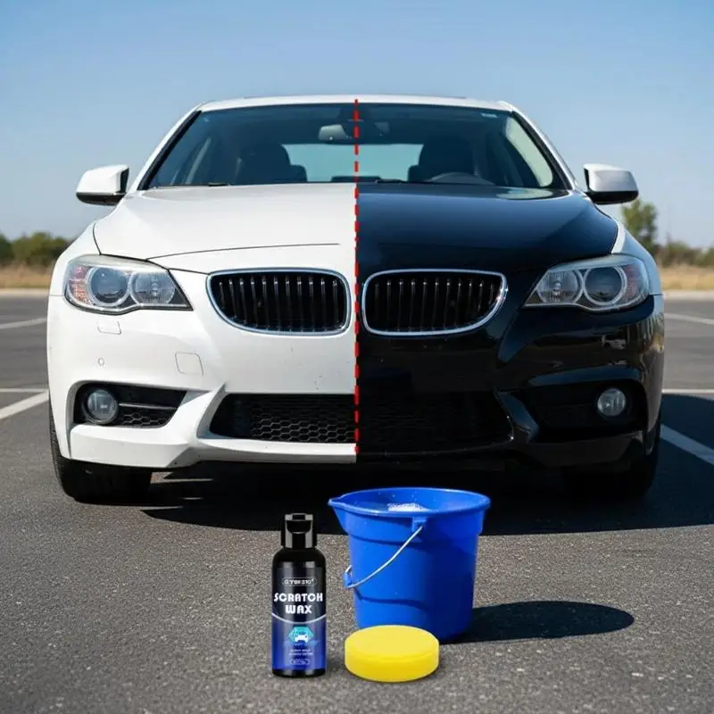 textureCar Body Scratch Remover Kit Set for Surface Paint Damage Repairs Quick Solution Suitable for New and Old Vehicles