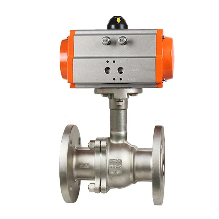 DN25 -196degree  Ultra-Low Temperature Forged SS304 Steel Extended Stem Female Thread Pneumatic Cryogenic Ball Valve image 6