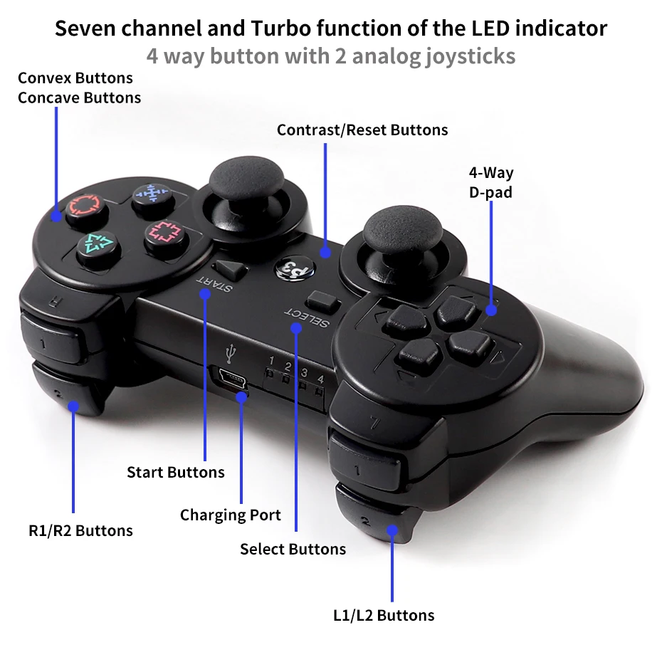 Ps3用bluetoothワイヤレスコントローラー,sony play station 3用