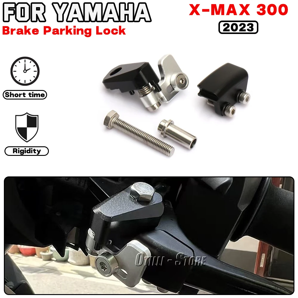

For YAMAHA X-MAX 300 X-MAX300 2023 Motorcycle accessories CNC Parking Brake Switch Lock Set Black Silver