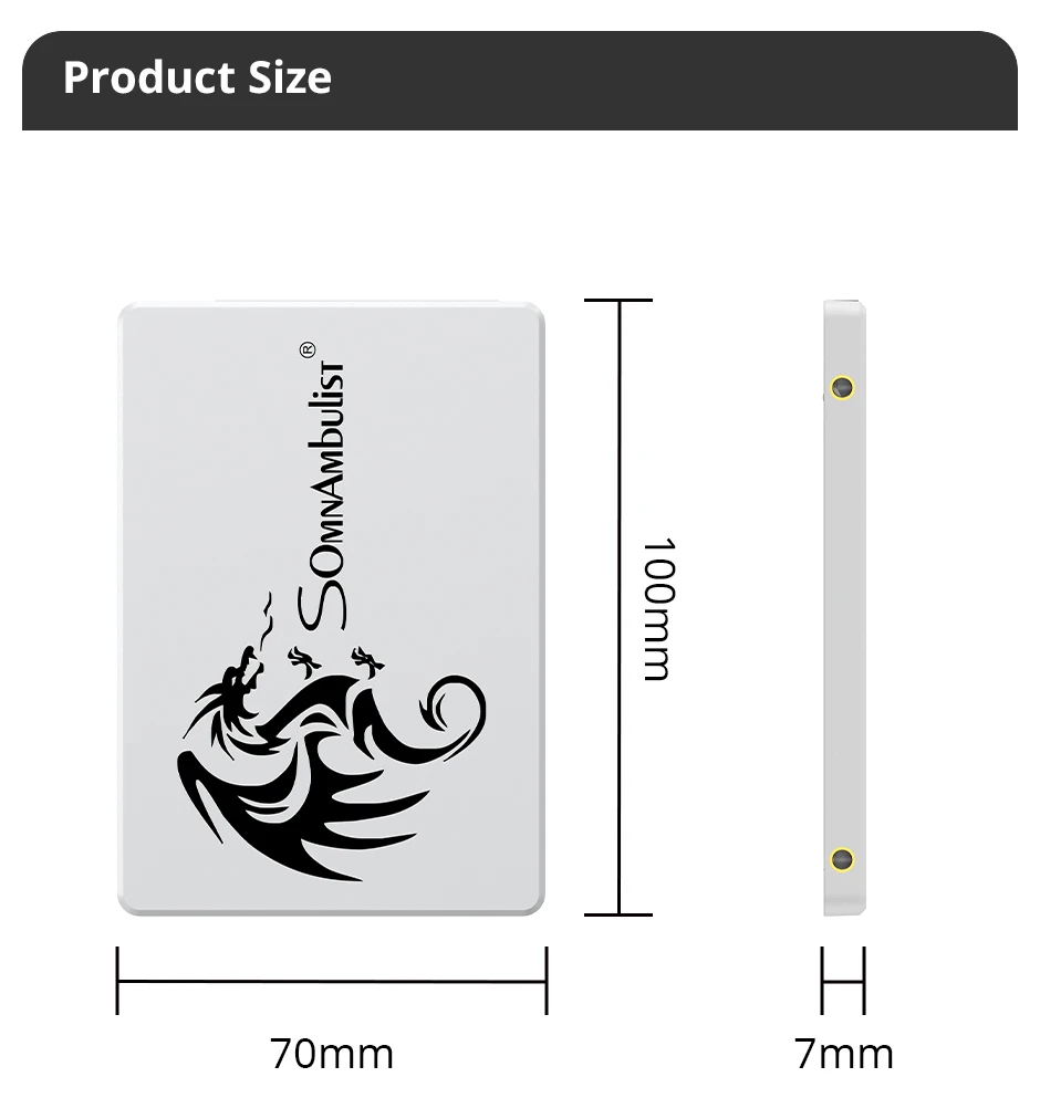 SomnAmbulist SSD 2,5 64 GB 128 GB 256 GB 512 GB für Laptop Desktop Solid State Drive Sata3 120 GB 240 GB 480 GB – Detail 10