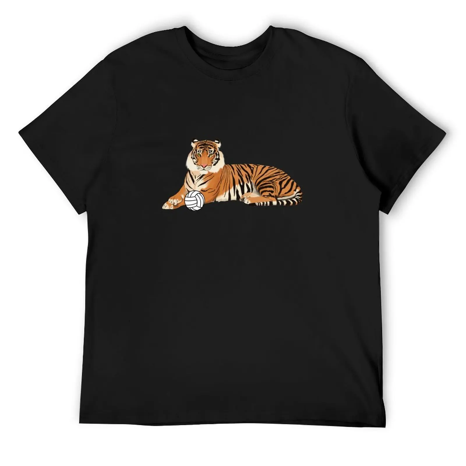 

Volleyball Tiger T-Shirt aesthetic clothes oversizeds basketball graphic tees graphic tee shirt cotton t shirt men