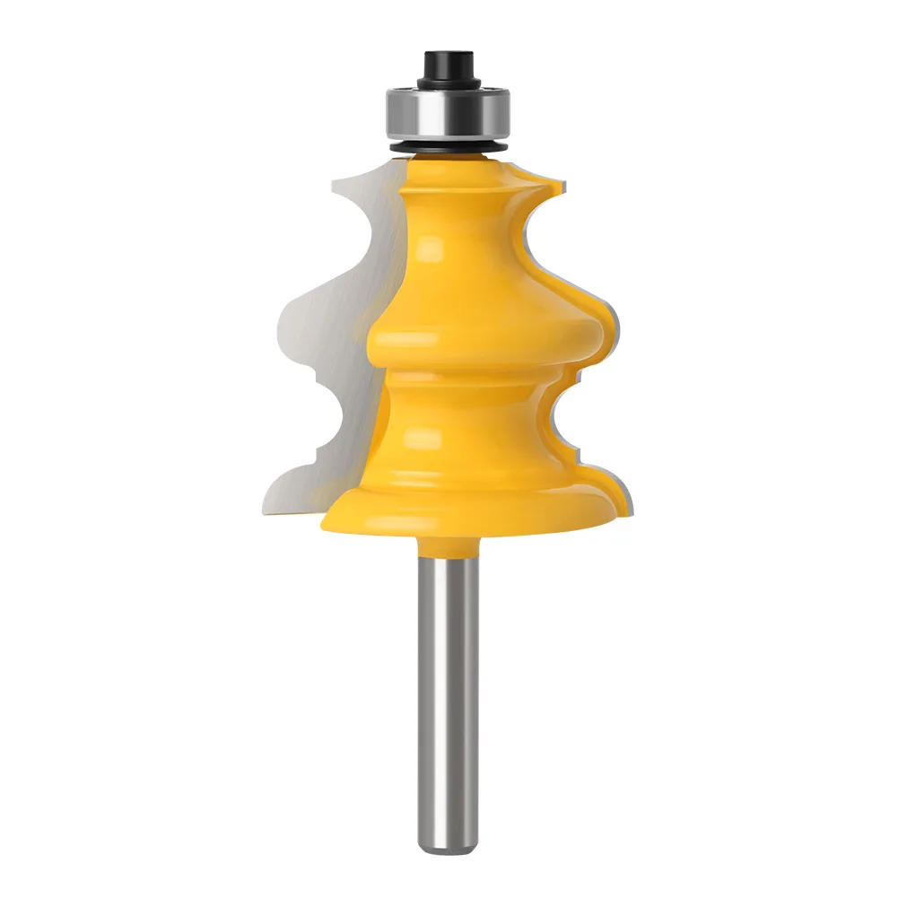 1 buah 6mm 1/4Shank Router cetakan arsitektur Bit pisau garis pekerjaan kayu pemotong Tenon untuk alat pertukangan