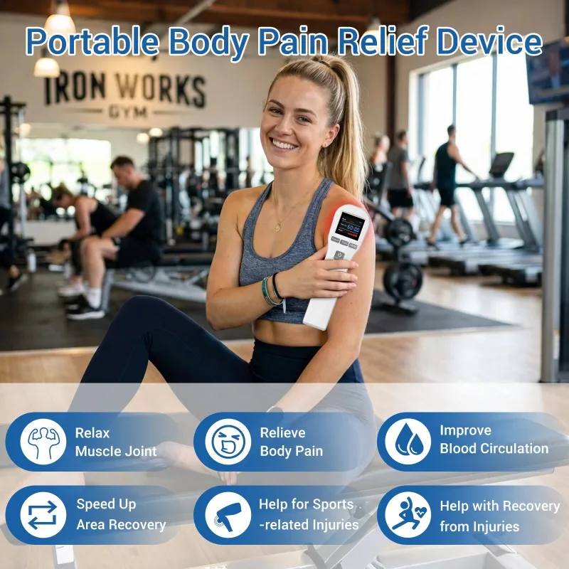 GOVW LLLT Cold Laser Level 4 Red Light Therapy Device 880mW 650nm 808nm Class IV NIR for Pain Relief Arthritis Sports Injuries