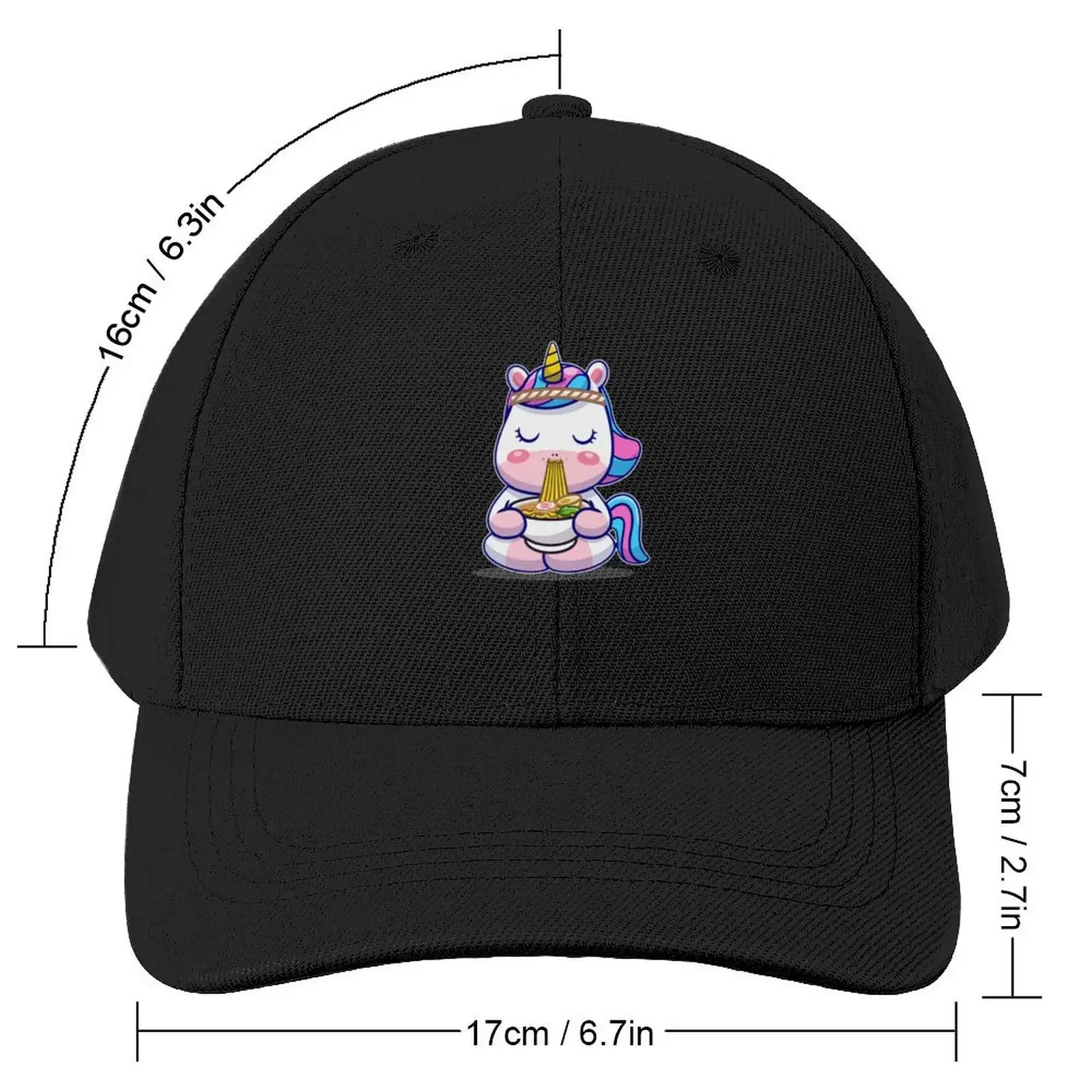 Cute Funny unicorn I Just Really Love Ramen Anime unicron Baseball Cap tea Hat Golf Hat Man New In Hat Sun Hats For Women Men's