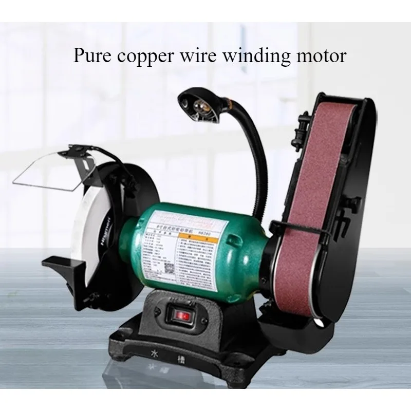 6/8inch H6280/H8280 220V 370W 2850RPM Grinding Wheel Belt Sander with φ12.7mm Shaft for Metal/Woodworking Polishing