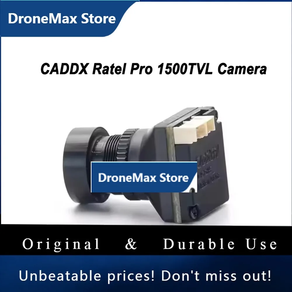 DroMaCADDXFPV Ratel Pro Analog Camera 1500TVL 9.5g Super WDR 4.5V-27V NTSC/PAL CMOS FPV Starlight Night Vision Blacklight Camera