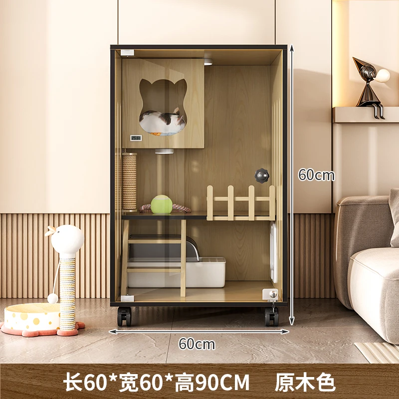 The product can be customized. Cat villa cat cage indoor cat house cat house home cat cabinet large space cat house