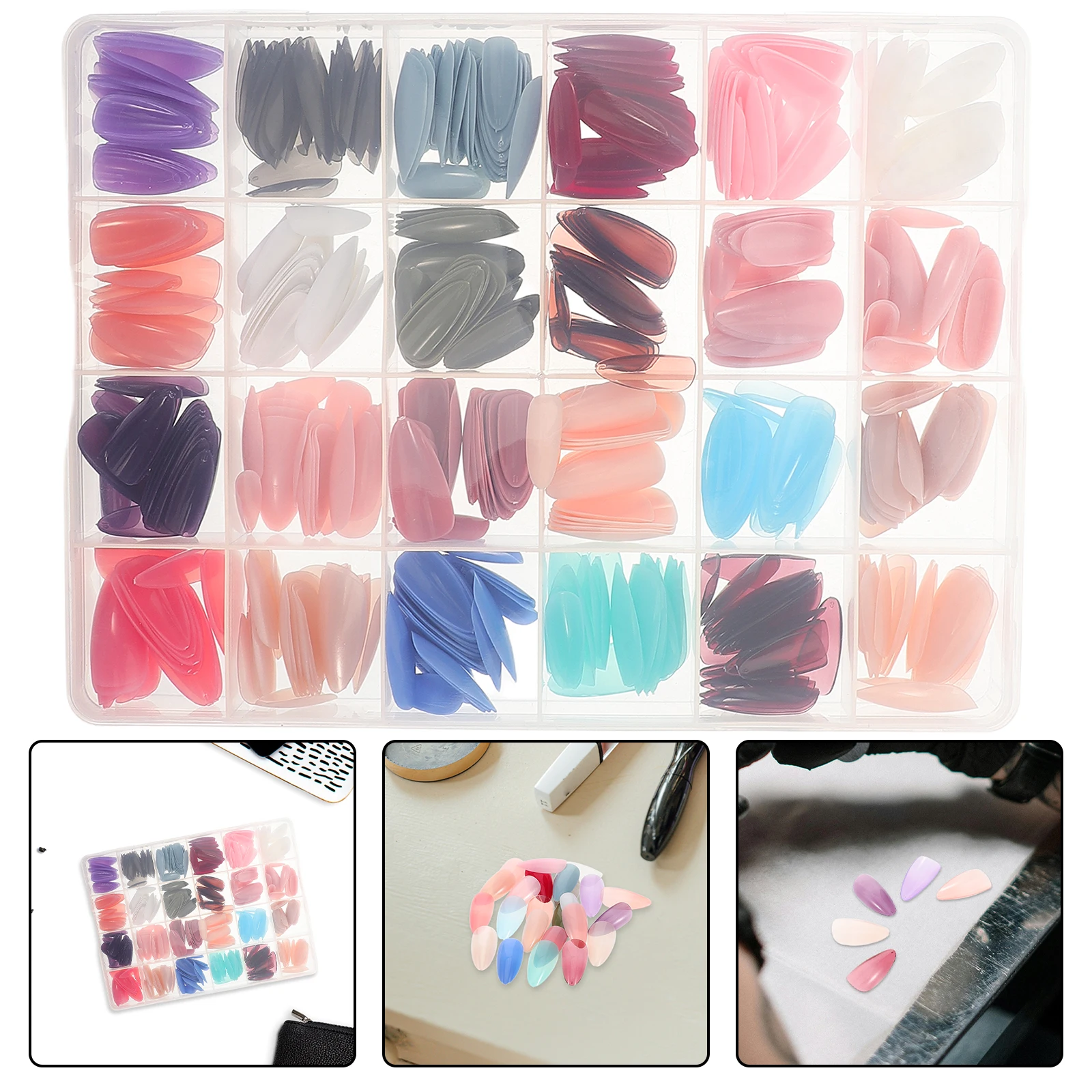 

Nail Set Artificial Nails Bulks False Decorative Finger Fake Abs Decorations Kit