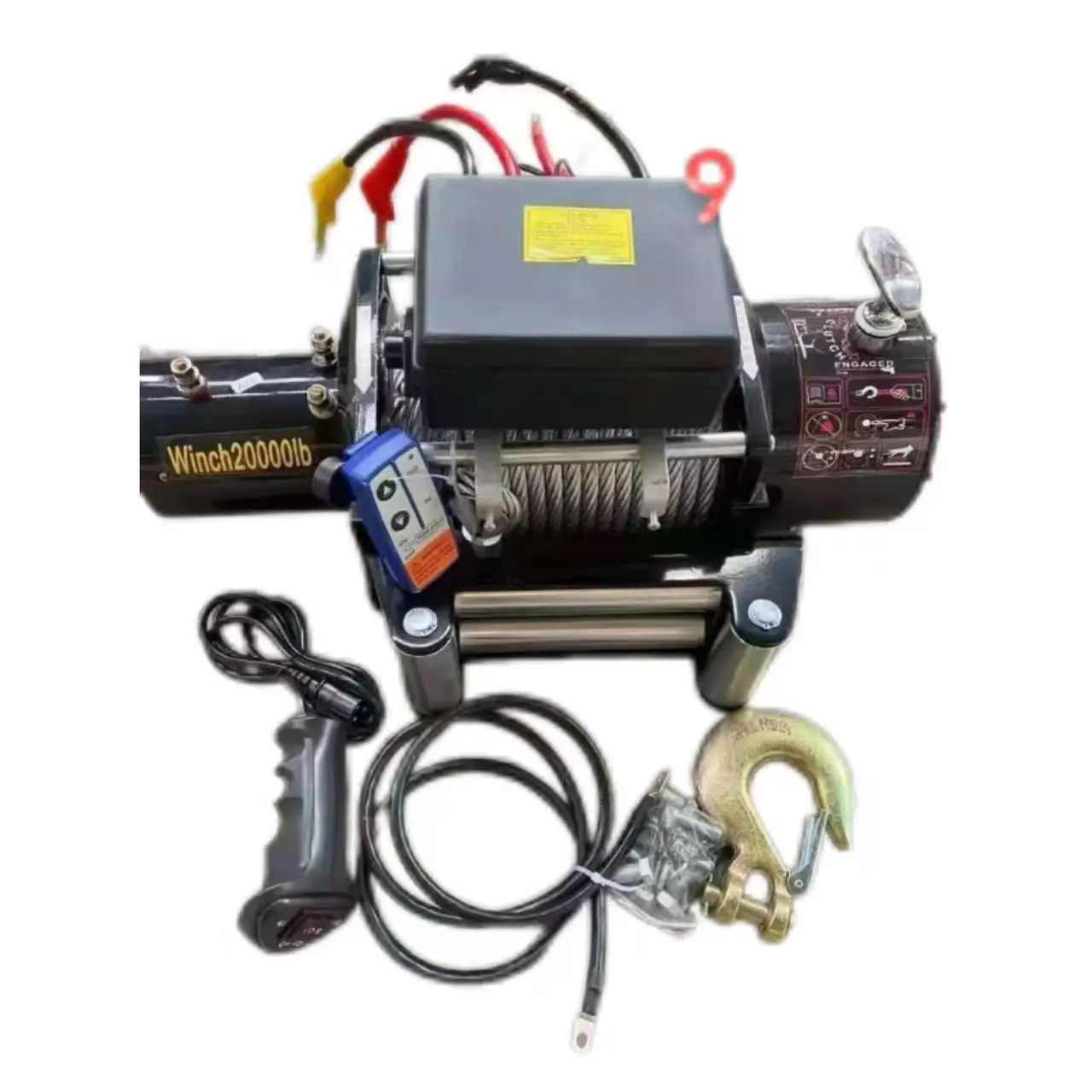 12000lbs Electric Recovery Winch for Off-Road 4x4 Car 12V 24V Synthetic Rope New 12V 24V Trailer Parts Accessories