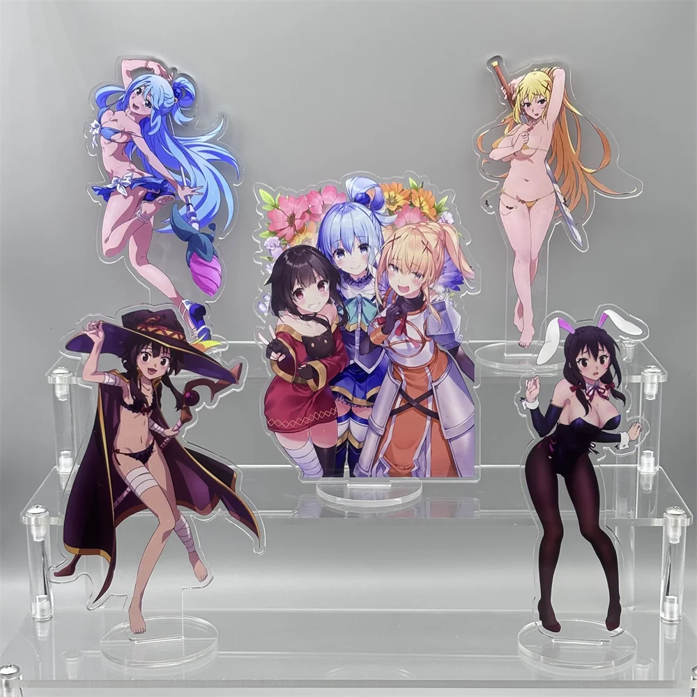 15cm Anime goddess Blessing on This World! Acrylic Stand  Model Cosplay Characters Ornament Accesorios Goods Gifts