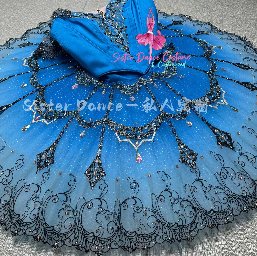 Million Clown Variations tutu private custom professional split performance plate skirt adult children competition dress