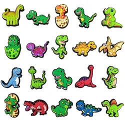 Cute Dinosaur Shoe Charms for Crocs Accessories Charms Clogs Bubble Slides DIY Shoe Decoration Buckle Women Party Gifts