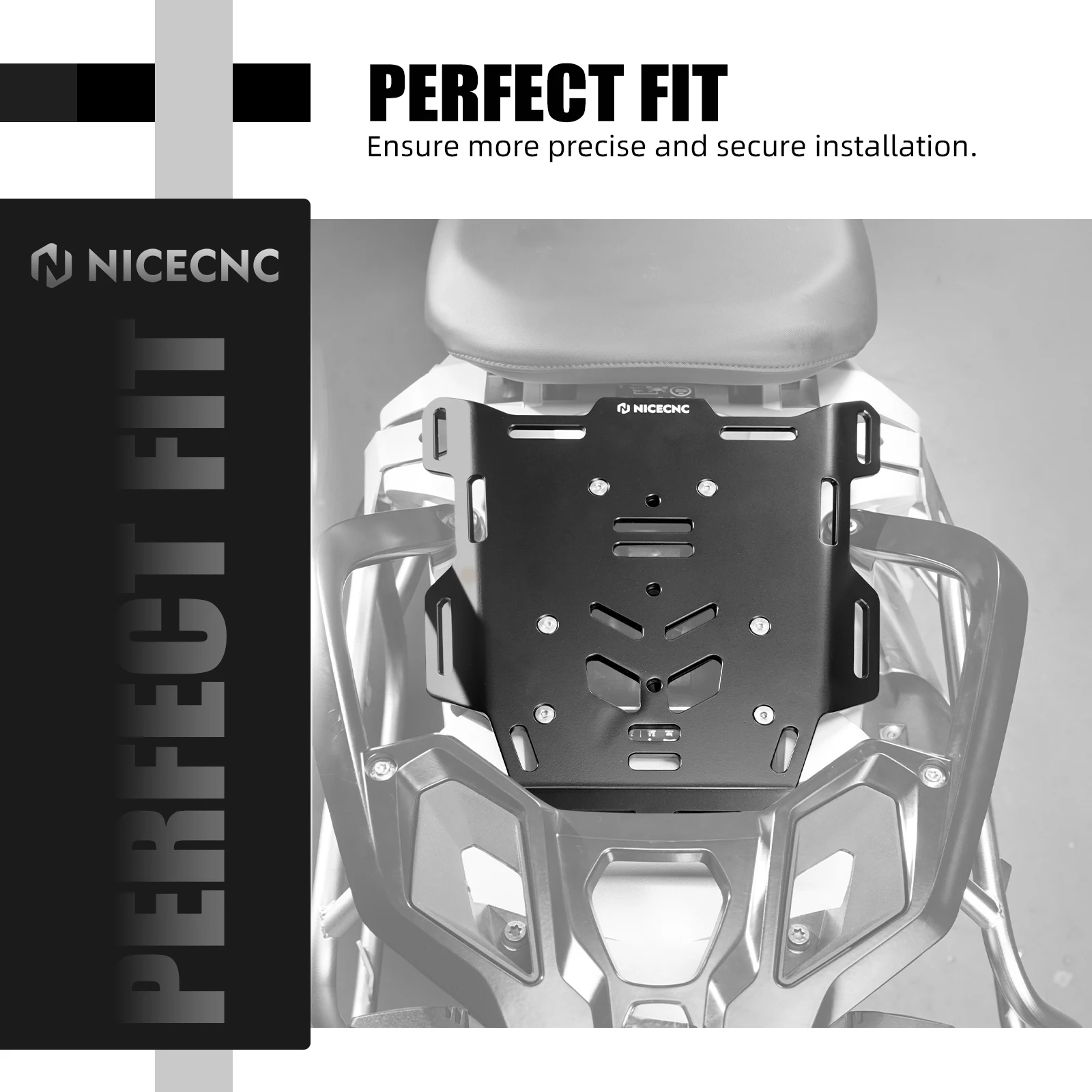 NICECNC For BMW R1250GS Adventure R 1250 GS 2018-2024 Rear Pillion Luggage Rack Kit R1200GS R 1200 GS GSA Adventure 2013-2018