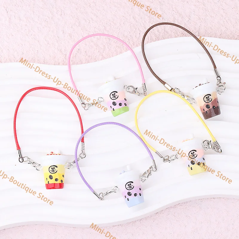 15-17cm에 적합한 귀여운 플러시 장난감 펜던트 달콤한 진주 음료 액세서리 사랑스러운 인형집 장식품 패셔너블한 선물 펜던트