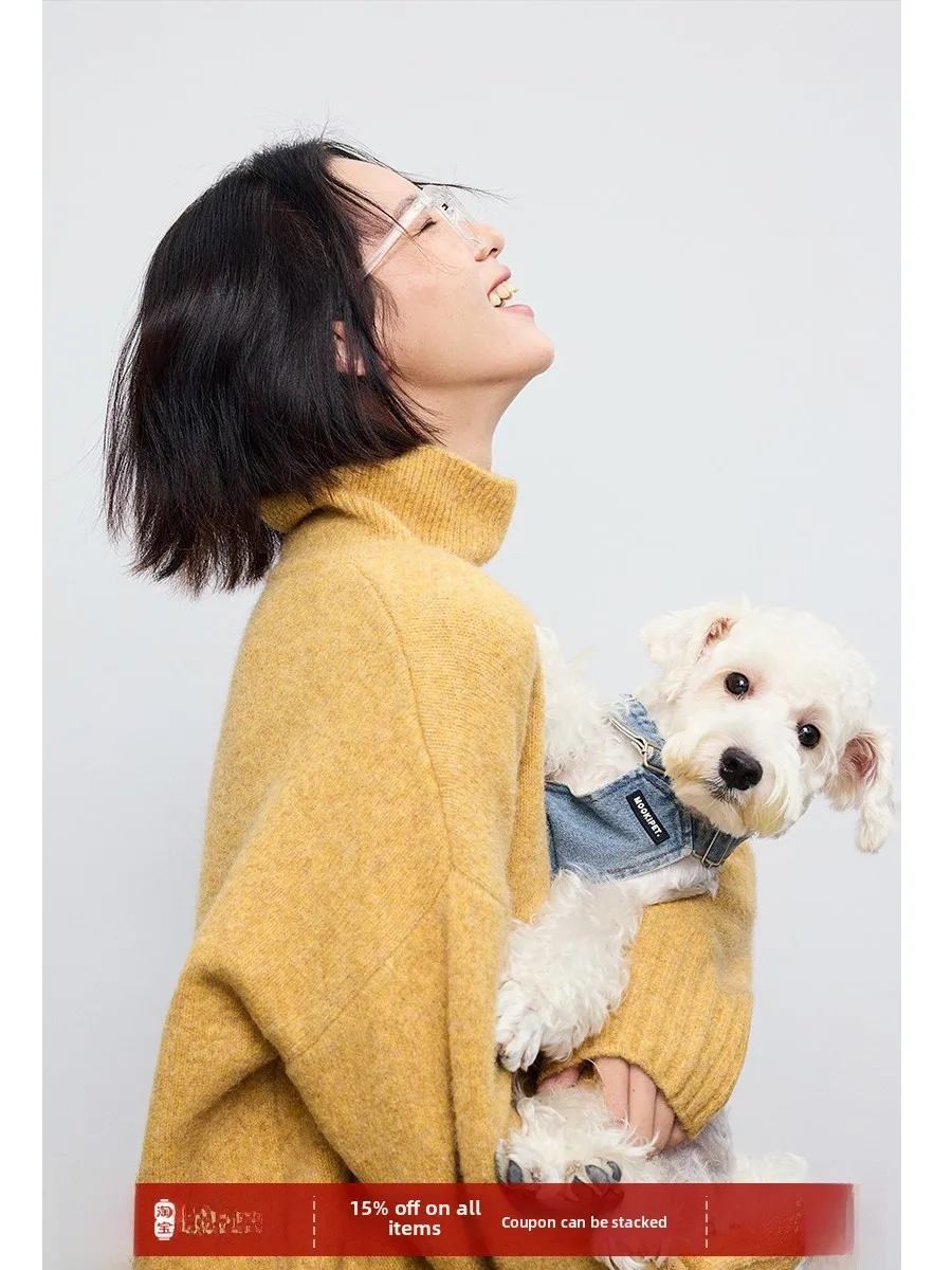 

We Lazy вязаный свитер с высоким воротником, женский свободный шерстяной осенне-зимний многослойный топ, качественные акриловые нейлоновые верблюжьи волосы