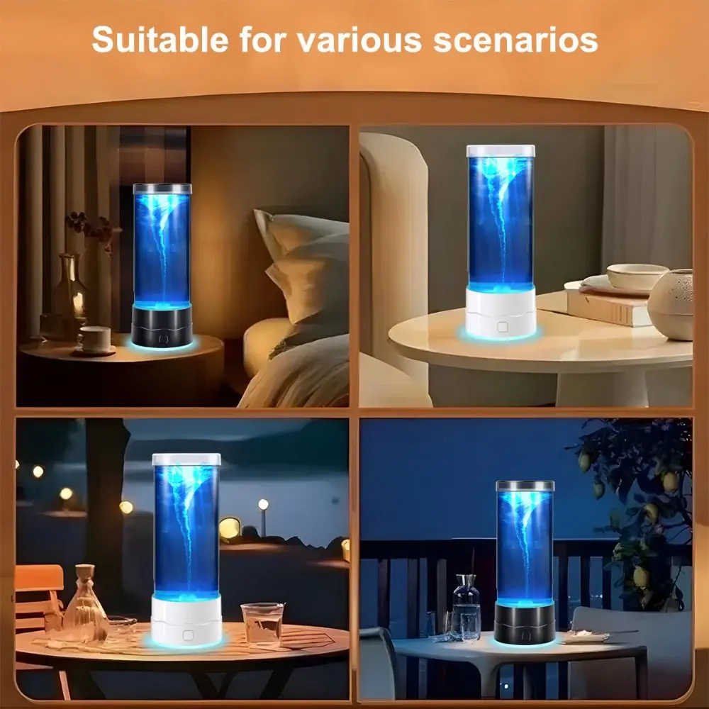7 Color Changing Tornado Motion Mood Lamp USB Mini Multi-Color Relaxing Light Popular Sensory Atmosphere Lamp