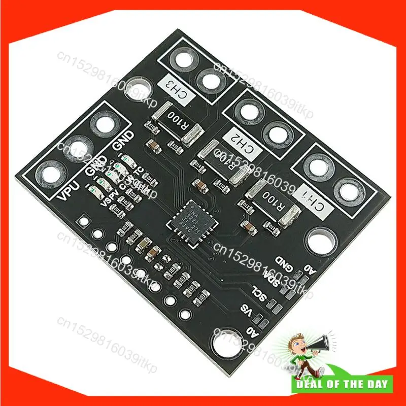 أغسطس 5X I2C SMBUS INA3221 ثلاثي القناة تحويلة مصدر إمداد بالتيار الجهد رصد الاستشعار لوحة تركيبية استبدال INA219