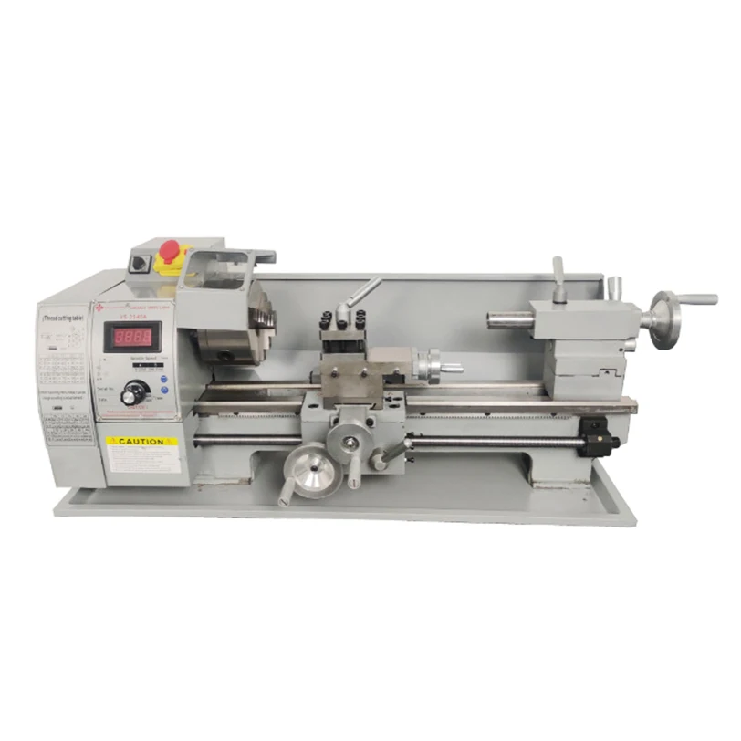 Digital Display Mini Bench Lathe Household Precision Metal Turning Lathe for DIY Model Processing