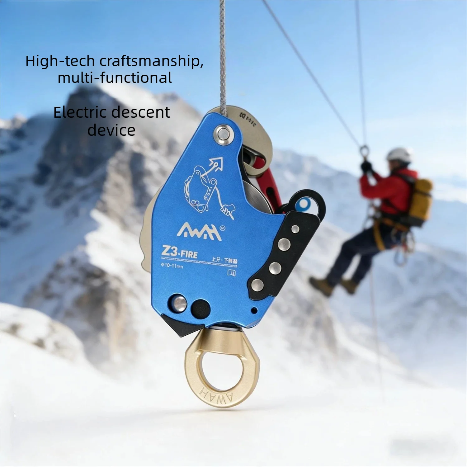 Z3-mini electric lift slow descent rope climber air conditioner installation aerial work descender