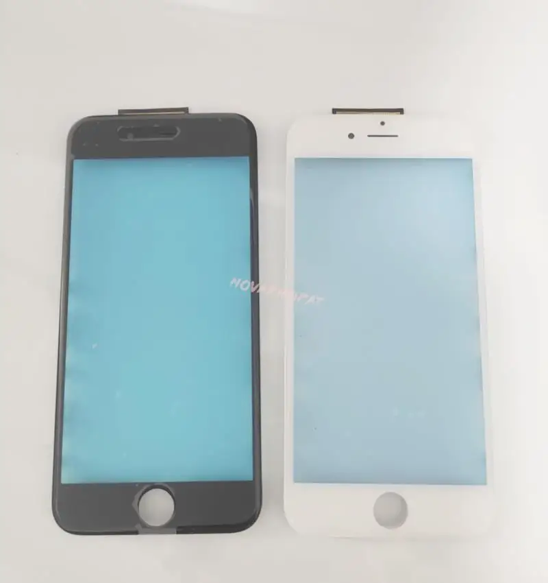 Top Touch Sensor For iPhone 5 5G 5S 6 6S 7 8 Plus Touch Screen LCD Display Glass Lens Digitizer Panel With + Metal Frame Bezel