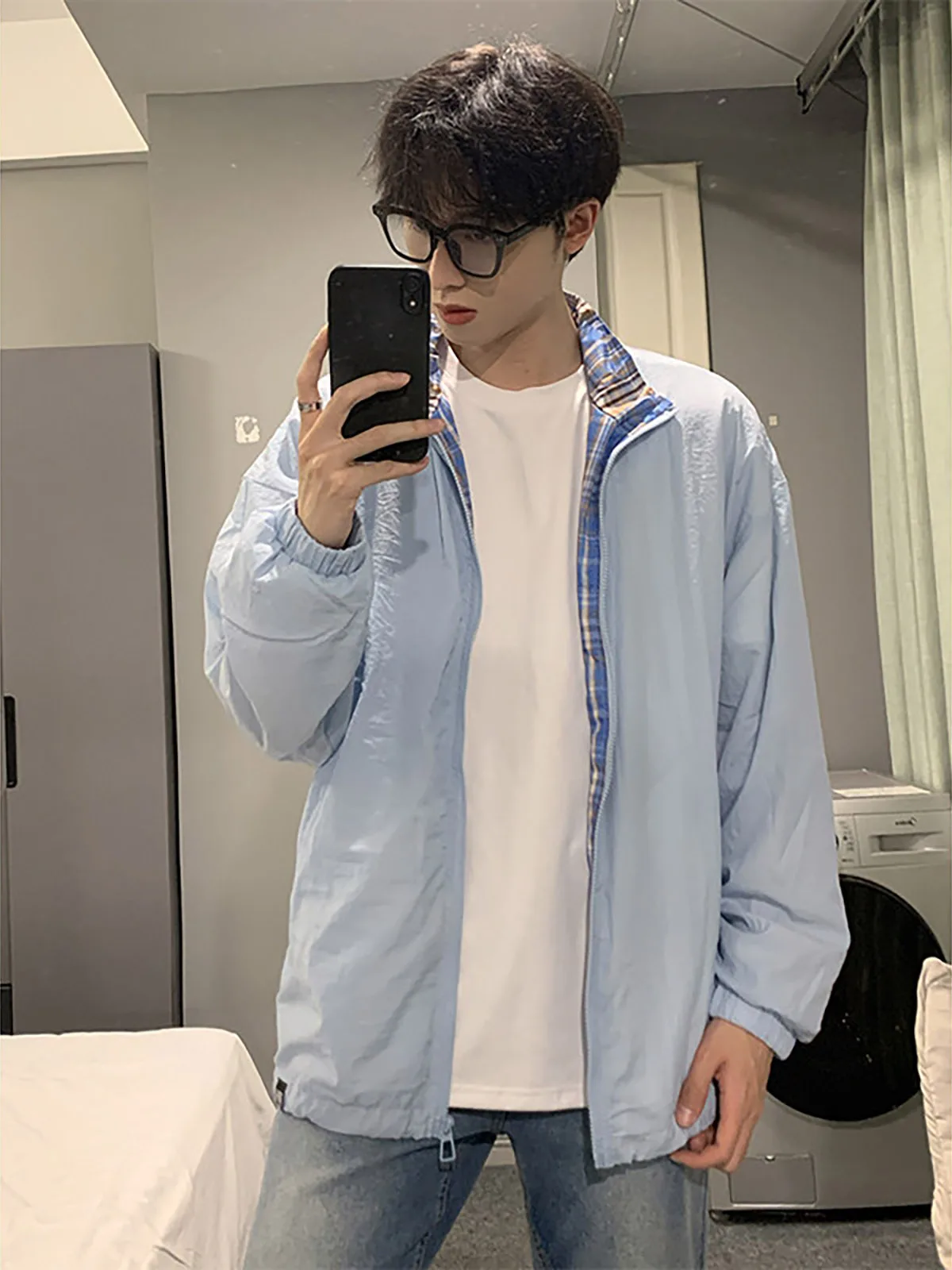 

Outdoor Lightweight Ice Silk Patchwork Sun Protection Clothing Men's Summer Breathable Skin Shirt Quick Dry Jacket