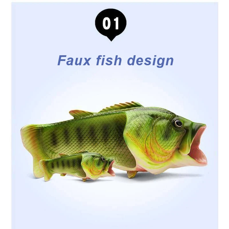 Mn Fish-Pantoufles Flip Flips pour femmes, chaussures de plage pour dames, confortables, cool, famille, design unique, nouveau, 2024