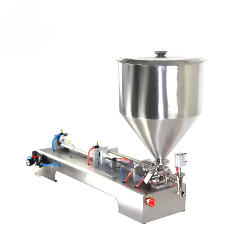 Semi Automatic Pneumatic Honey Shampoo Cream Tomato Sauce Lotion Ointment Thick Liquid Paste Piston Filling Machine