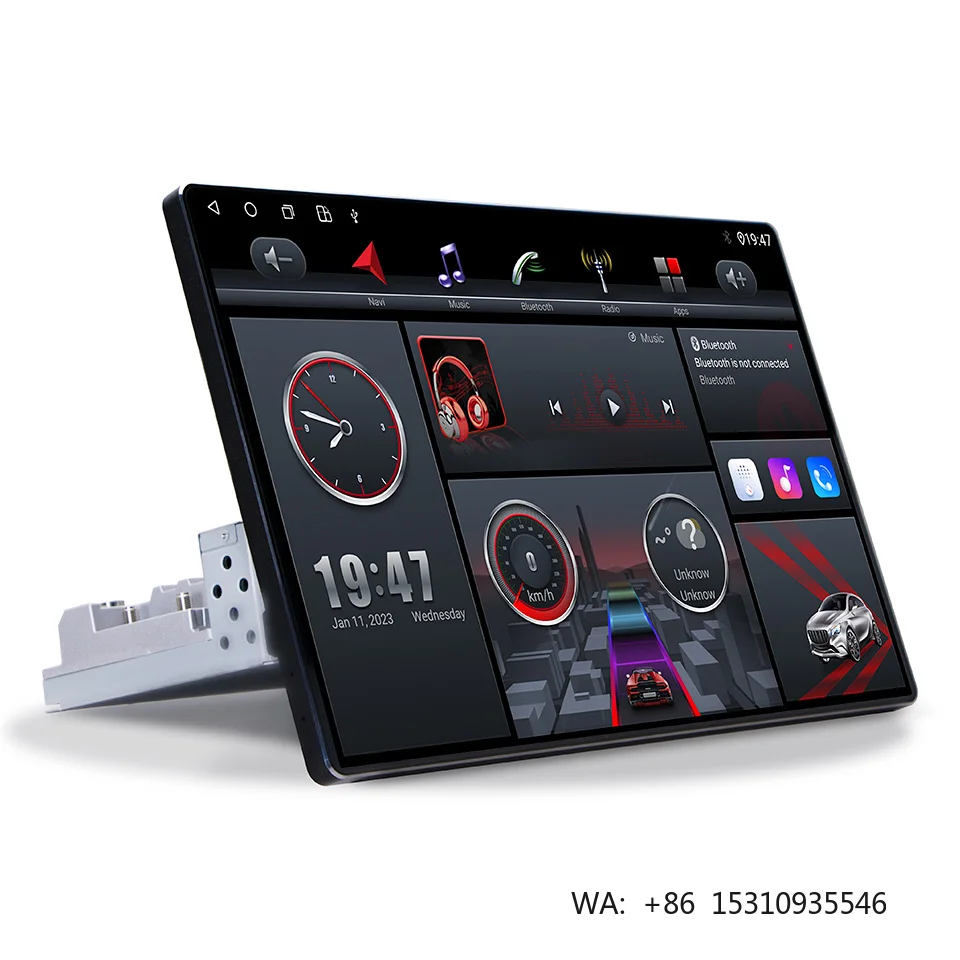 Rotation Android10 8+128GB Portable Universal Player 720p Touch Screen Radio OBD2 RGB for Car Stereo Android WIFI Carplay GPS