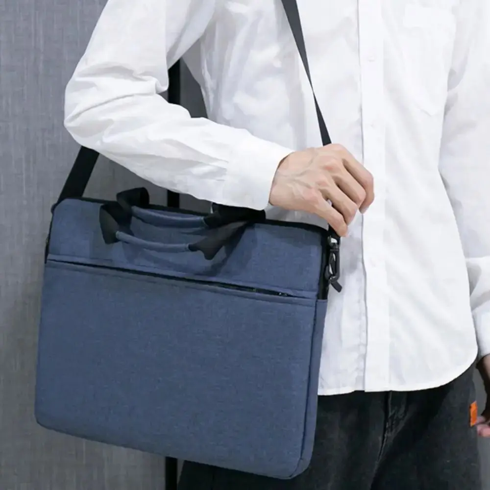 Pouch Oxford Cloth Crossbody Briefcases Thick Padded Waterproof Business Briefcases 15.6 inch Portable Laptop Handbag Office
