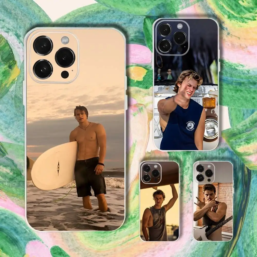 

Rudy Pankow Outer Banks Phone Case For iPhone 16,15,14,13,12,11 Plus,Pro,Max,XR,XS,Plus,E,SE4,Mini Transparent Cover