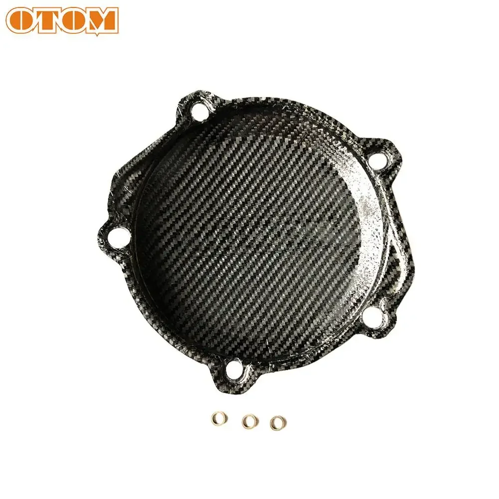 OTOM دراجة نارية الإشعال غطاء القابض ألياف الكربون محرك الحرس لهوندا CRF250X 2009-2017 CRF250R CRF250R 2009-2017