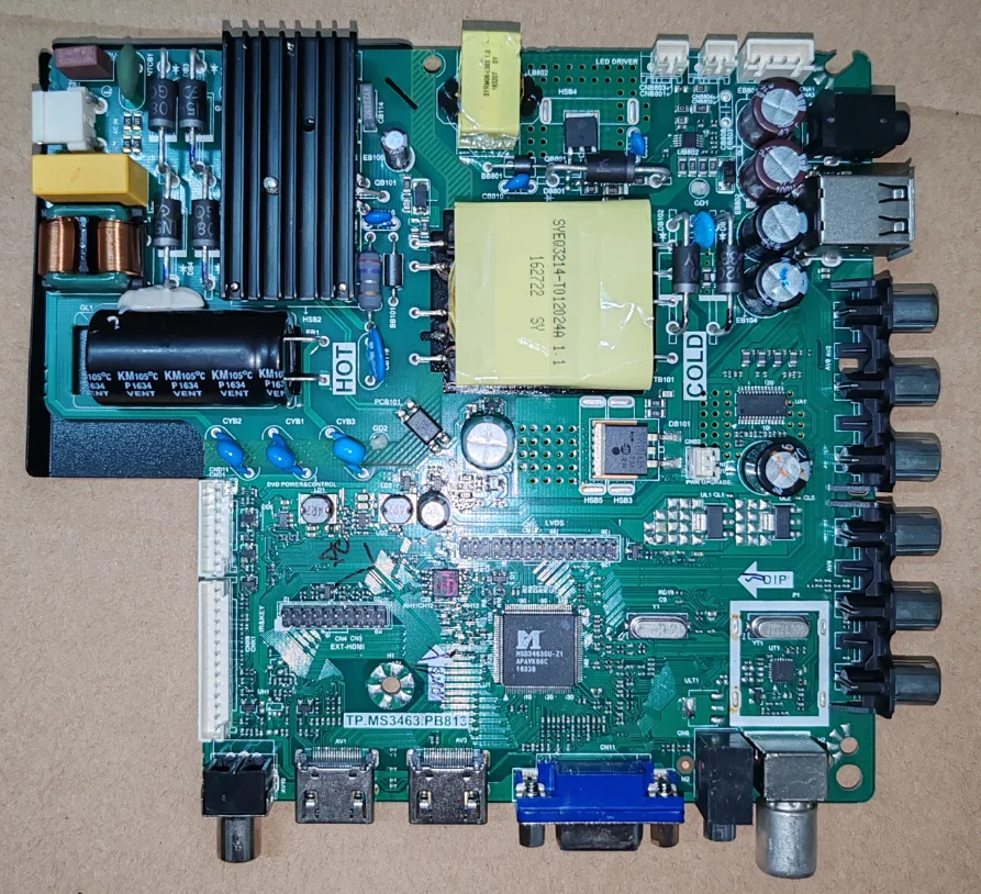 TP.MS3463.PB813  Three in one TV motherboard physical photo tested well for  V420HJ2-P04   75W   600MA