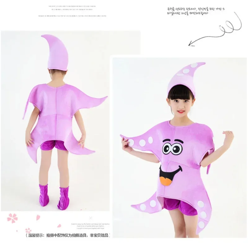 Kinder Halloween Geburtstags feier Cosplay Seestern Seestern Kostüm Kinder tanzen Kleidung Kleidung für Jungen Mädchen