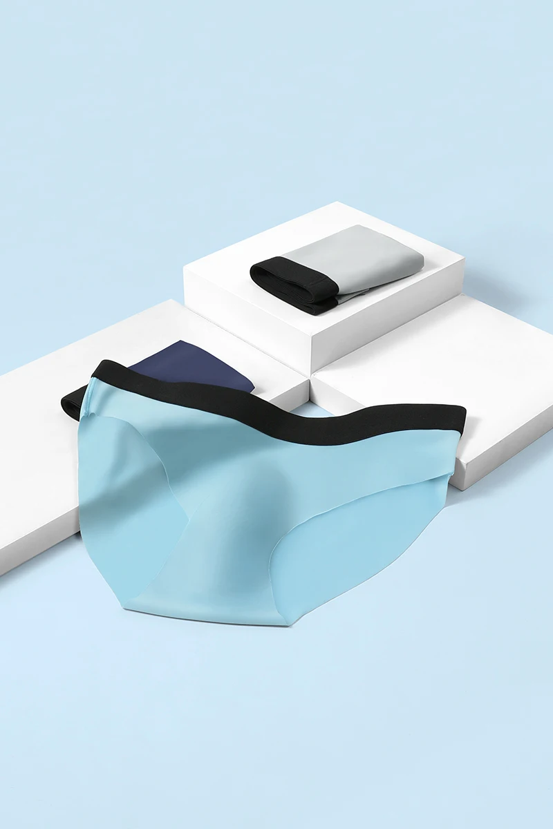 Slip 3 pezzi con texture seta ghiacciata, super cool sulla pelle in estate, goditi il tocco setoso