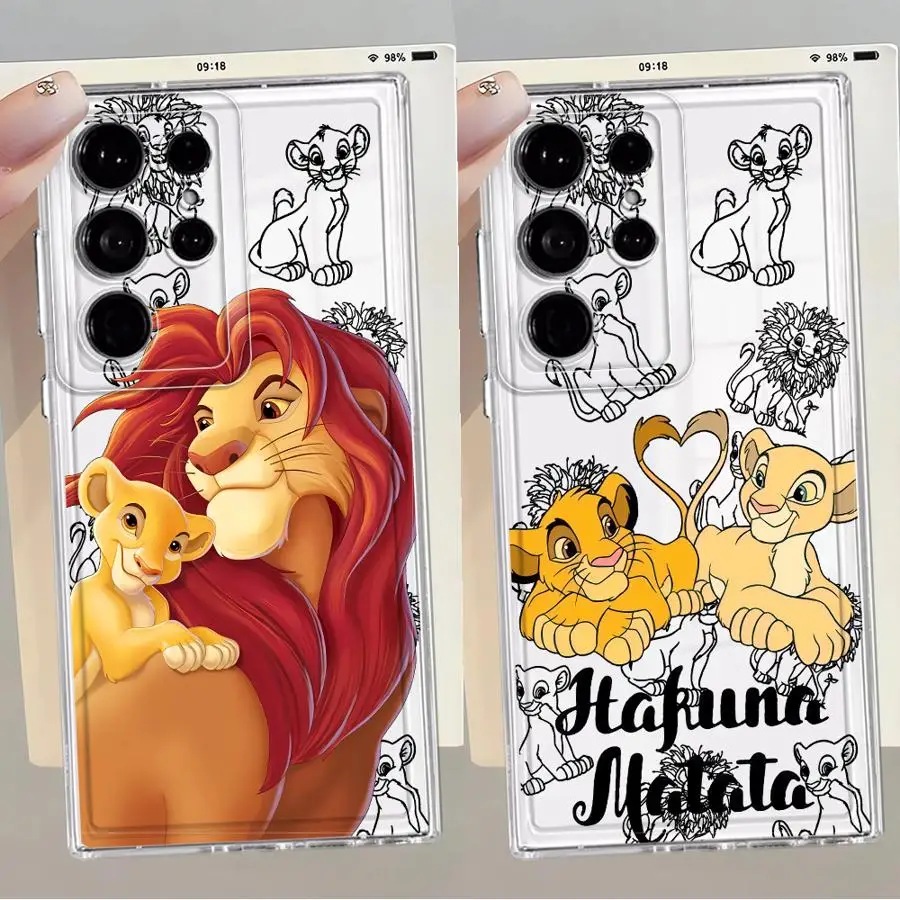 Disney Lion King Cool Funny Soft Cover Phone Case for Samsung Galaxy S25 Edge S21 S22 FE S20 Plus S24 S23 Ultra Note 20 Ultra 10