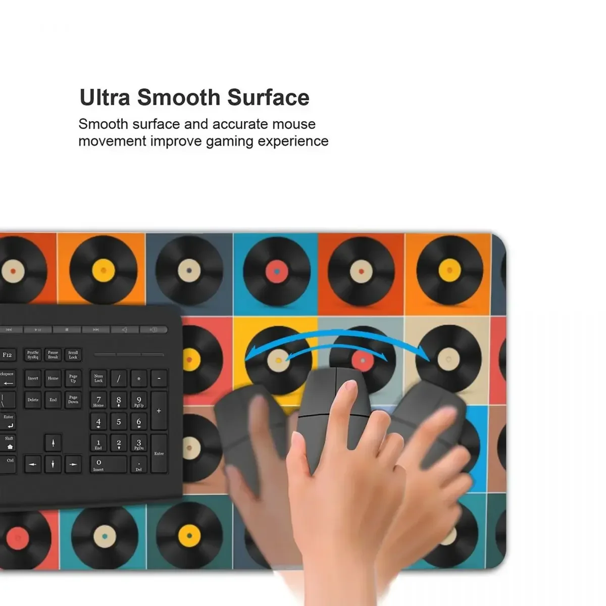 Виниловая пластинка, музыкальный плакат, большой коврик для мыши, компьютерная клавиатура, коврик для мыши, геймерский ПК, ноутбук, настольный коврик, офисные аксессуары, настольные коврики