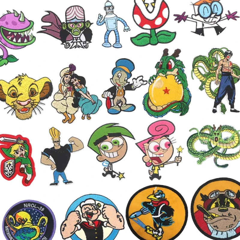 

Disney Anime embroidery patch Cartoon Popeye,dinosaur,badge,clothing iron patches, accessories,decorative stickers
