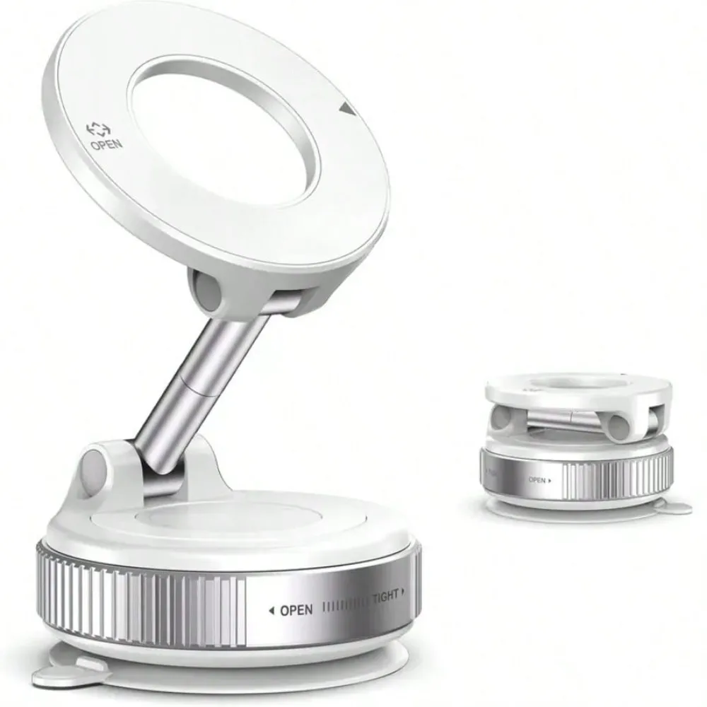 

Mechanical Link Alloy Car Mount, Vacuum Adsorption Strong Adsorption Phone Holder, Drop-Resistant And Shake-Stabilizing Car Navigation Support, Multi-Functional Adjustable Phone Holder