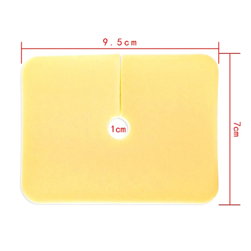 Hot 1Pc Medizinische Komfortable Tracheal Ultra-weiche Fixierung Tracheotomie Rohr Pad Gaze