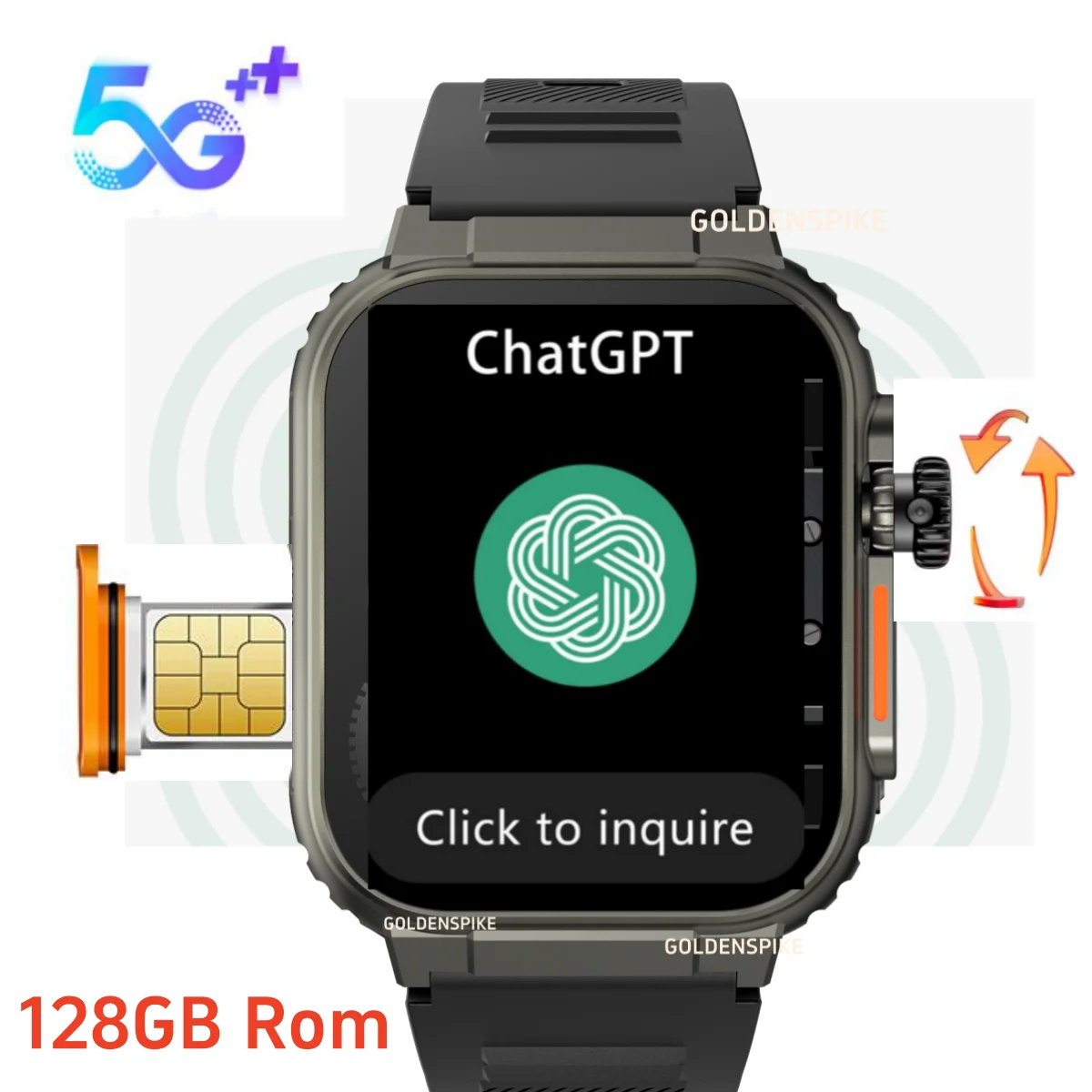 

Microwear S9 Ultra Smartwatch 4G SIM Card Android 2.06'' 418*528 Amoled Health Monitoring 180° Rotating camera Ai3 Smart Watch