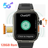 Microwear S9 Ultra Smartwatch 4G SIM Card Android 2.06'' 418*528 Amoled Health Monitoring 180° Rotating camera Ai3 Smart Watch