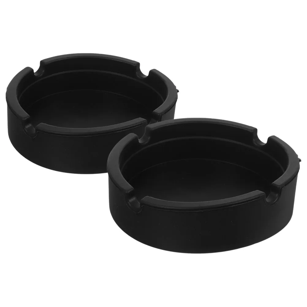 

2 Pcs Bottle Holder Red Rack Food Grade Modern Coasters Silica Gel Insulated Tabletop Stand Desk Pad Anti Slip Base