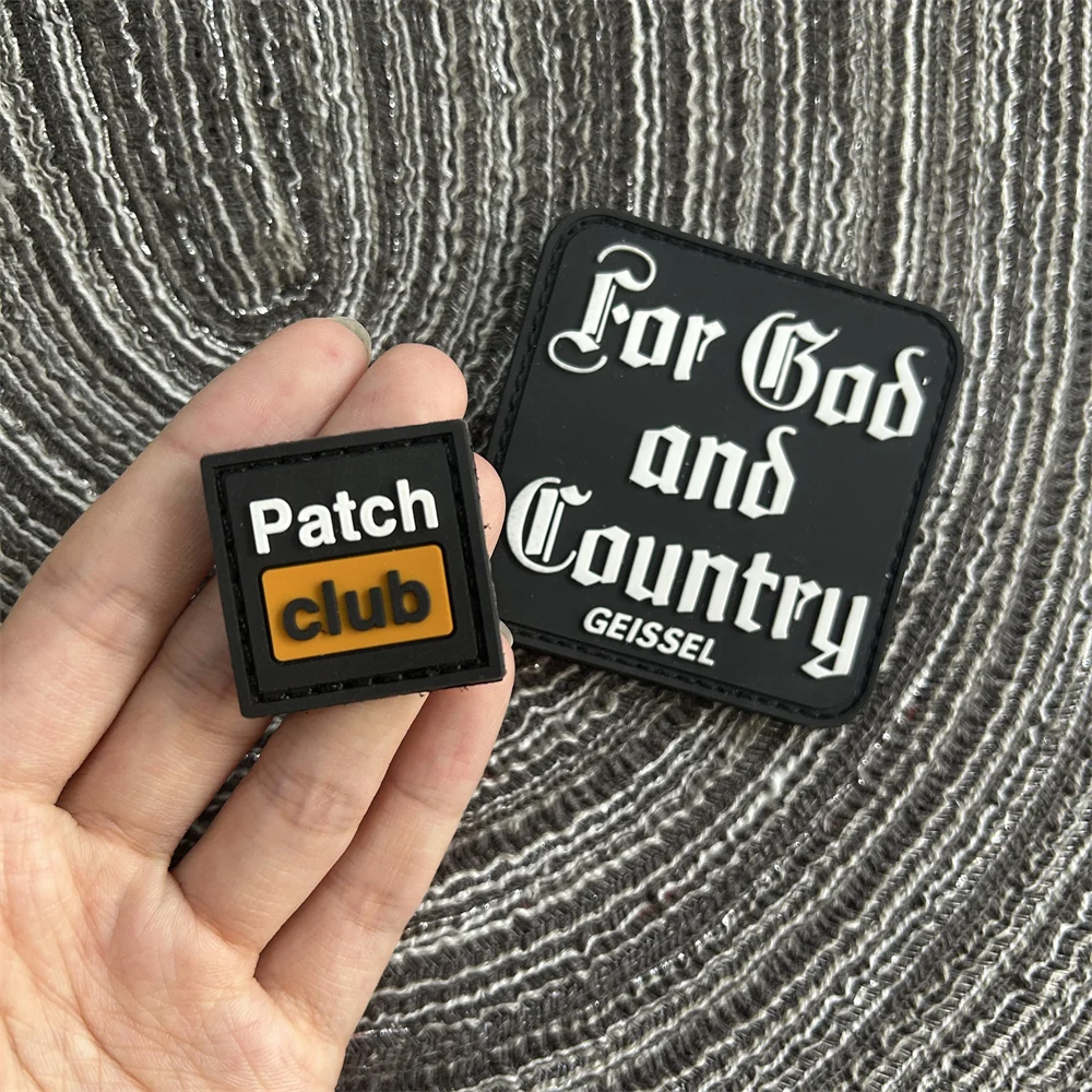 For God And Country Tactical Backpack Sticker PVC Hook & Loop Patch Outdoor Gear Morale Badge Helmet Clothing Armband
