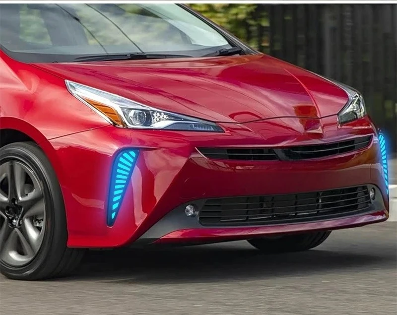 For Toyota Prius 40 Series 2019 2020 2021 Car Led Daytime Running Light Dynamic Turn Signal Front Fog Lamp Modification Daylight detail image 14