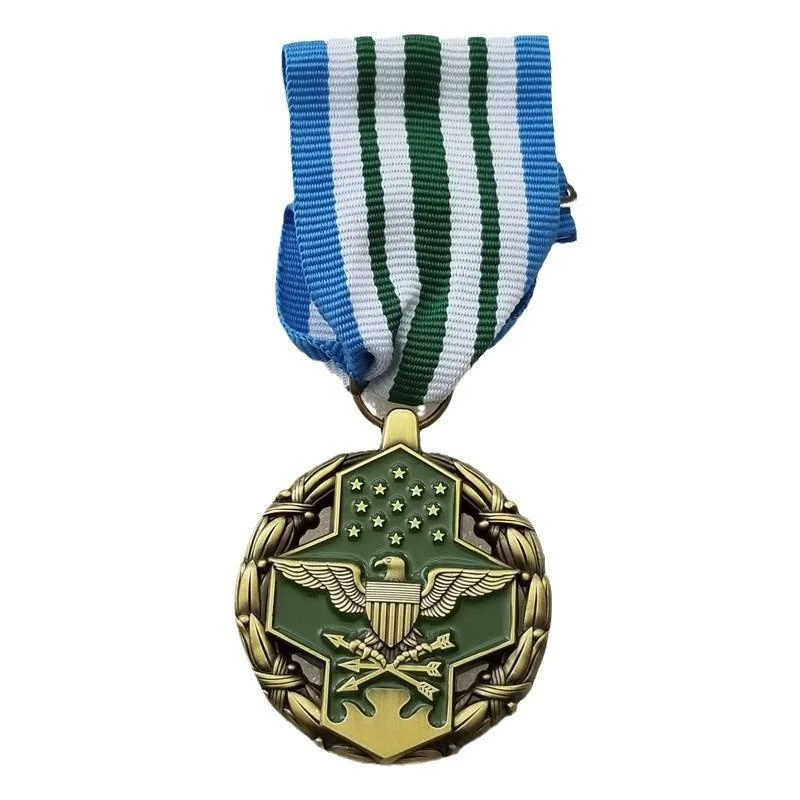 1Pc WWII US Military Badge Replica Allied Forces Emblem Medal Collectible Movie Prop Home Decoration Accessories