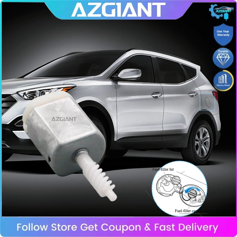 

AZGIANT Car Fuel Tank Door Actuator Lock Control Unit Inner Motor for 2013-2018 Hyundai Santa Fe Ultra Durable 81590-2W000