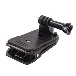 360 Degree Rotary Backpack Hat Clip Clamp Mount for Gopro Hero 5 3 4 Session SJCAM SJ4000 For Xiaomi Yi 4K Go Pro Accessory